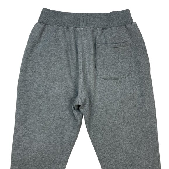 Stussy Mens Jogger Sweat Pant S Gray Logo Pull On Fit Pockets Striped Cuffs - Picture 9 of 13